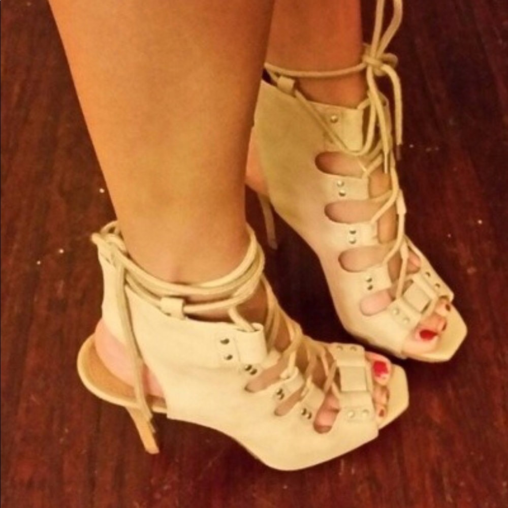 Lace heels
